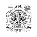 culinary and software development tattoo design idea