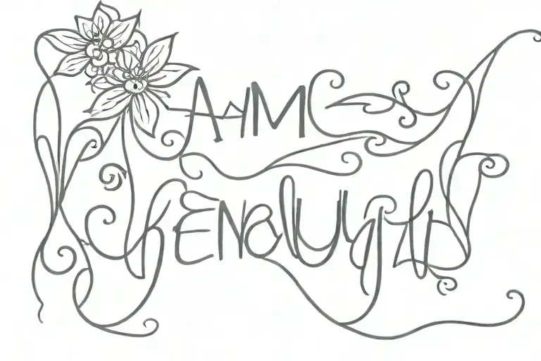 i am enough henna  sternum tatoo tattoo design idea