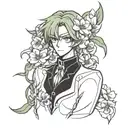 code geass,flowers, tattoo design idea