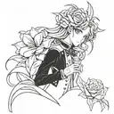 code geass,flowers, tattoo design idea