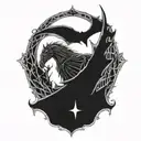 Nazgul and Sauron tattoo design idea