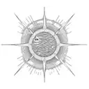 wheat sun sea aquarius tattoo design idea