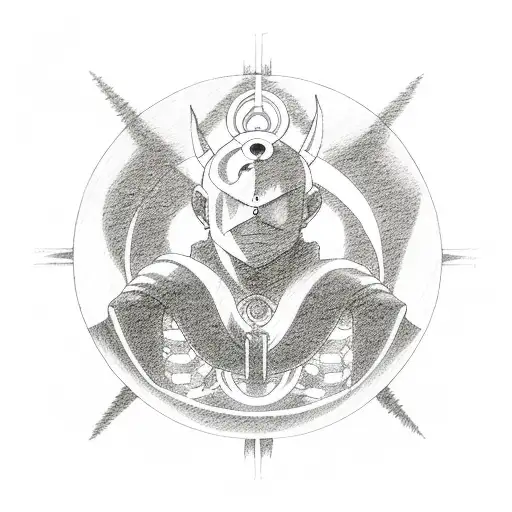 transformation circle full metal alchemist anime tattoo design idea