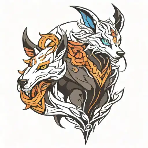 league of legends kindred tattoo design idea