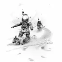 dad and son tattoo design idea