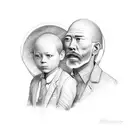 dad and son tattoo design idea