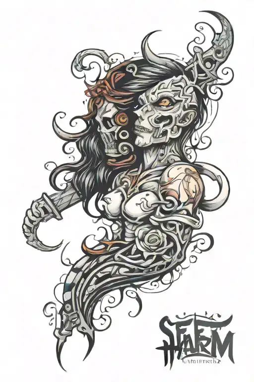 cover self harm scar cover tattoo design idea