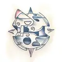 pacman tattoo design idea