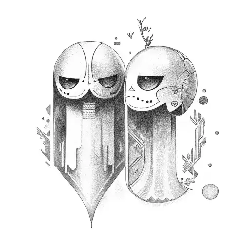 Names Prokop and Adina. Prokop in greece language and Adina in Hebrei language. Binary numbers around them tattoo design idea