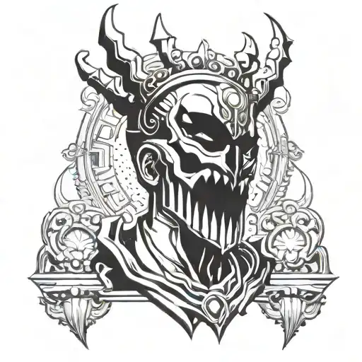 dark themed, killer Queen, Jojos bizzare adventure, anime tattoo design idea