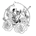 juice wrld 999 tattoo tattoo design idea