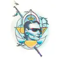 Combine elements from 1984 book and interstellar movie tattoo design idea