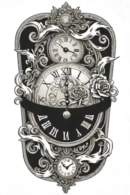 time running out  tattoo design idea