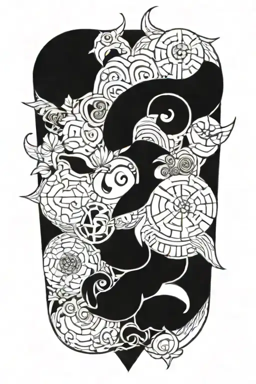 greed tattoo design idea