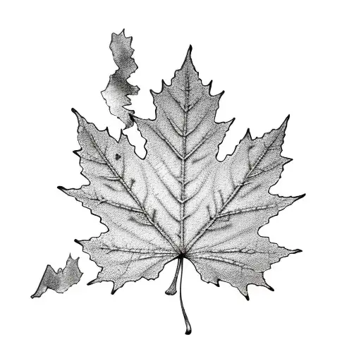 Maple Leaf tattoo design idea