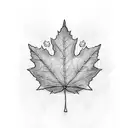 Maple Leaf tattoo design idea