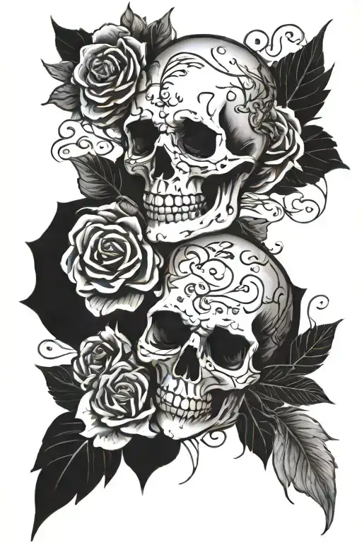 Collarbone goth emo tattoo design idea