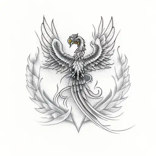 phoenix with scorpio tattoo design idea