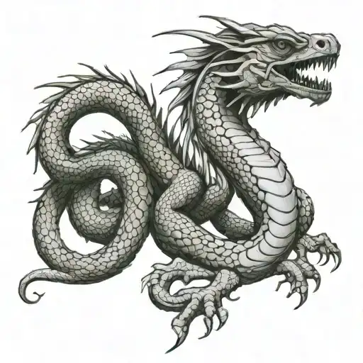 basilisk tattoo design idea