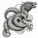 basilisk tattoo design idea