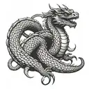 basilisk tattoo design idea