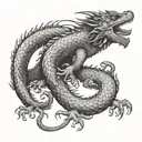 basilisk tattoo design idea