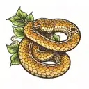 Snake tattoo design idea