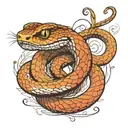 Snake tattoo design idea