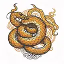 Snake tattoo design idea