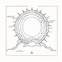 The sun will rise and we will try again tattoo design idea