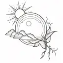 The sun will rise and we will try again tattoo design idea