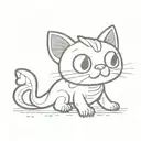 guppy the dead cat from the binding of isaac tattoo design idea