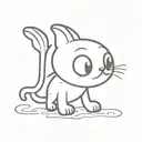 guppy the dead cat from the binding of isaac tattoo design idea