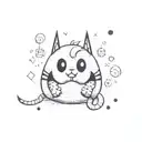 Guppy the Cat (from The Binding of Isaac) tattoo design idea
