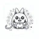 Guppy the Cat (from The Binding of Isaac) tattoo design idea