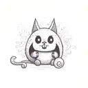 Guppy the Cat (from The Binding of Isaac) tattoo design idea