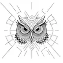 3 eyed Owl tattoo design idea
