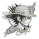 Monkey D Luffy tattoo design idea