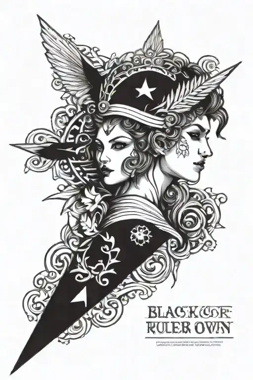 ruler of your own story  tattoo design idea