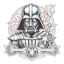 darth Vader and anakin skywalker tattoo design idea