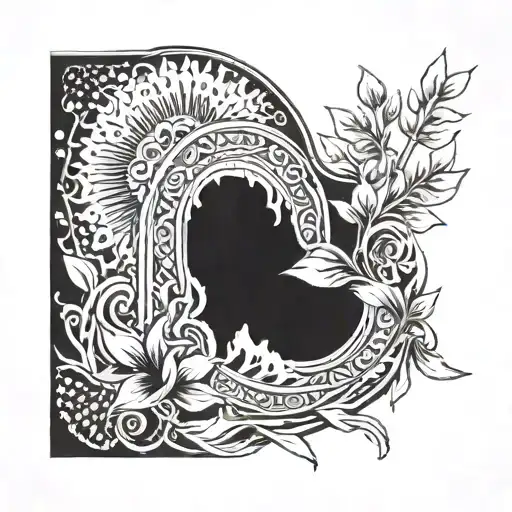 Laurel reef around knee cap tattoo design idea