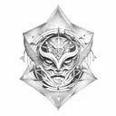 made a tattoo on the astrological sign Gemini representing also the angel and demon side tattoo design idea