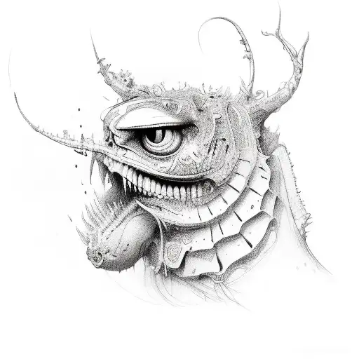 two-faced tattoo design idea