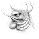 two-faced tattoo design idea