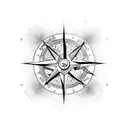 freemason square and compass tattoo design idea