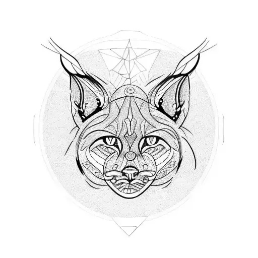 lynx tattoo design idea