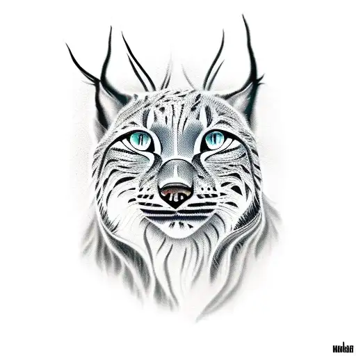 lynx tattoo design idea