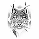 lynx tattoo design idea