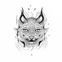 lynx tattoo design idea