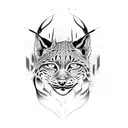 lynx tattoo design idea